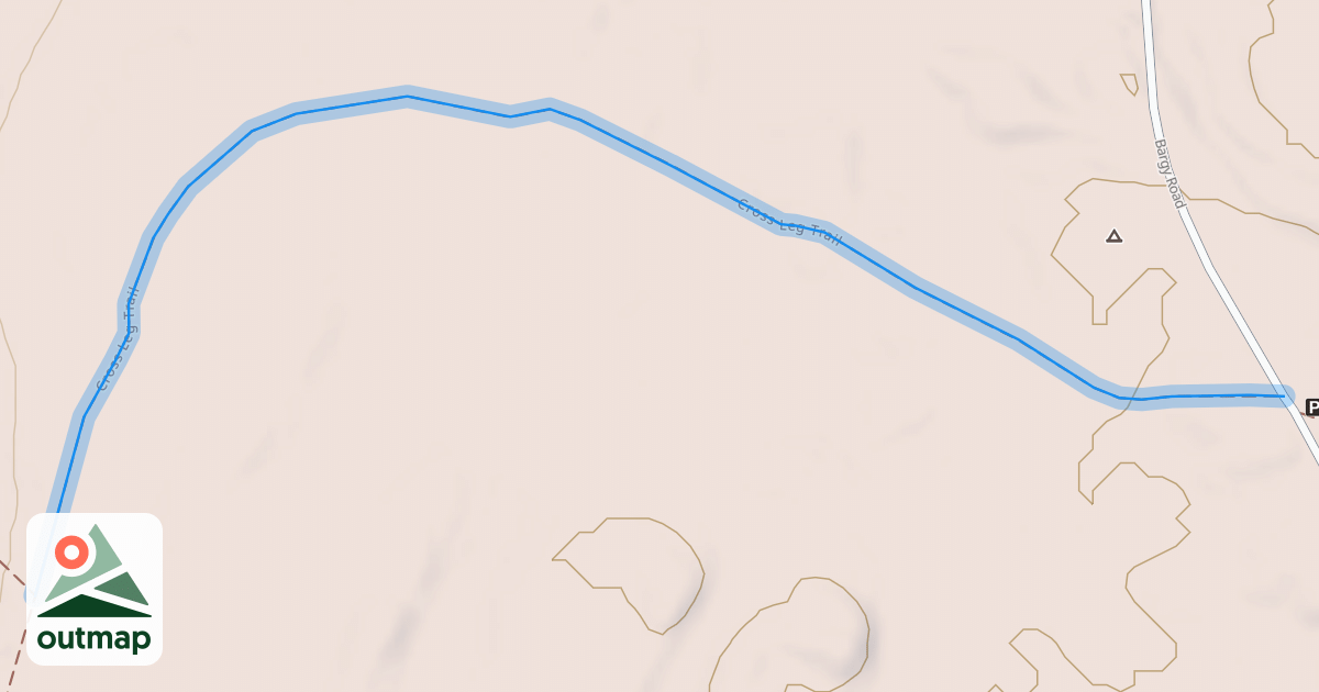 Map of Cross Leg Trail