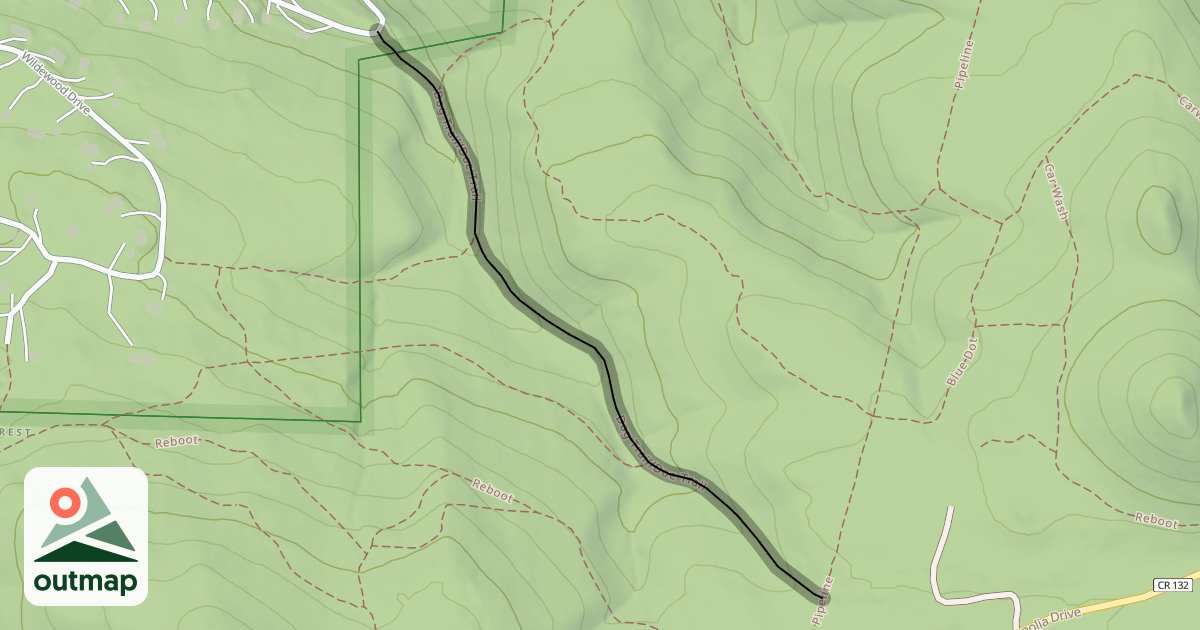 Map of Dog Trail/Doe Trail