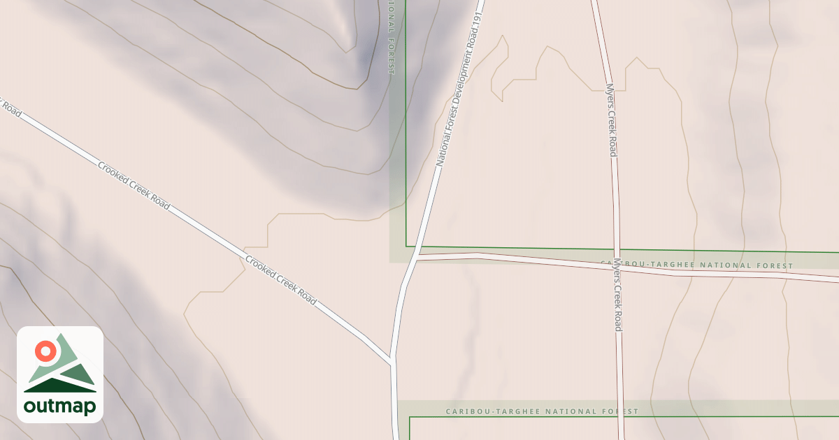Map of CROOKED CREEK