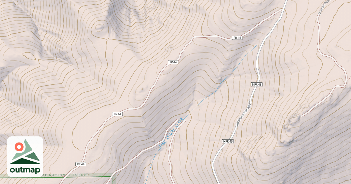 Map of CAVANAH DEEP