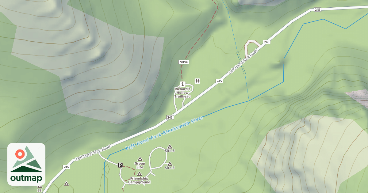 Map of RICHARDS HOLLOW T.H.