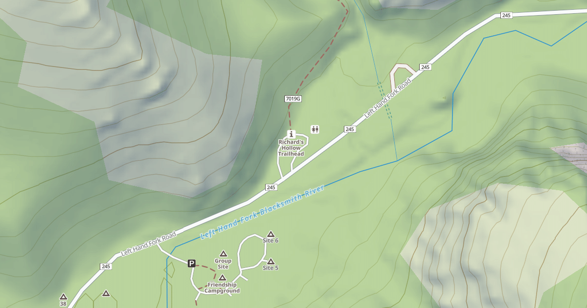 Map preview of RICHARDS HOLLOW T.H.