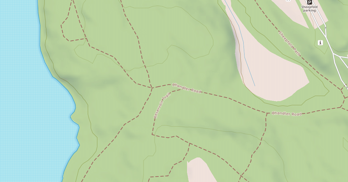 Map preview of Reservoir Trail