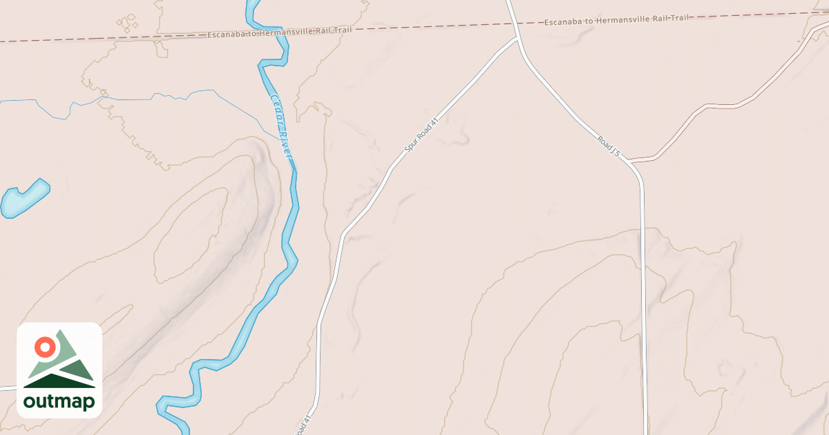 Map of Powers-arnold Route
