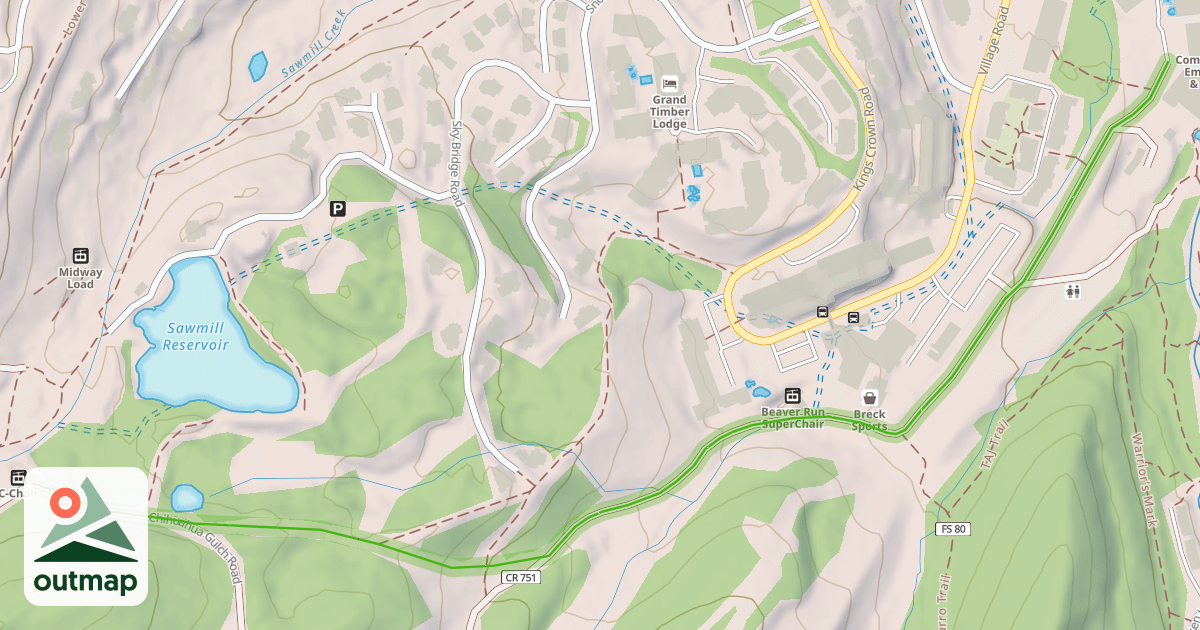 Map of Lower Sawmill