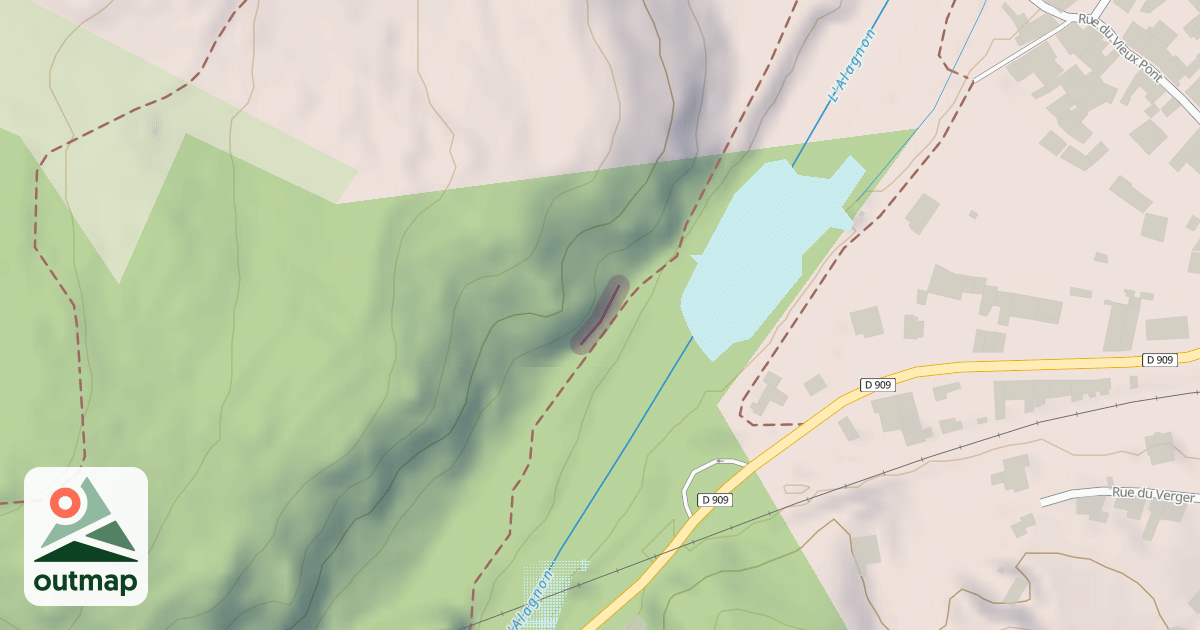 Map of Le Rocher de l'Allagnon