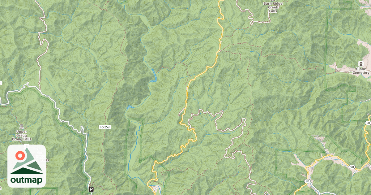Map of WATAUGA TURNPIKE