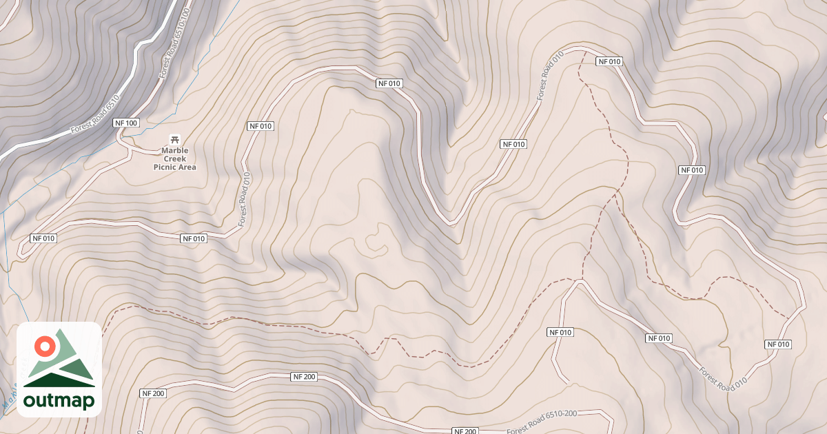 Map of USFS National Forest System Roads {A385C102-6C46-4B37-AABD-96058CAEA547}