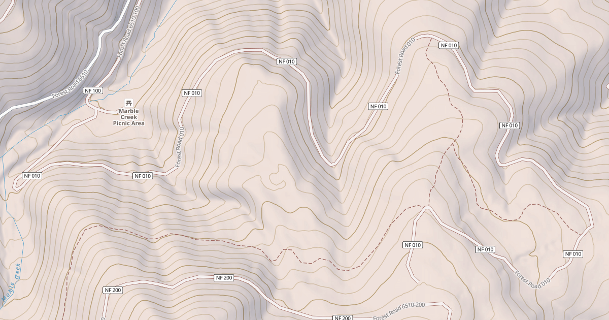 Map preview of USFS National Forest System Roads {A385C102-6C46-4B37-AABD-96058CAEA547}