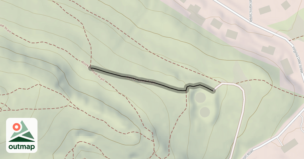 Map of Rocky Road Trail