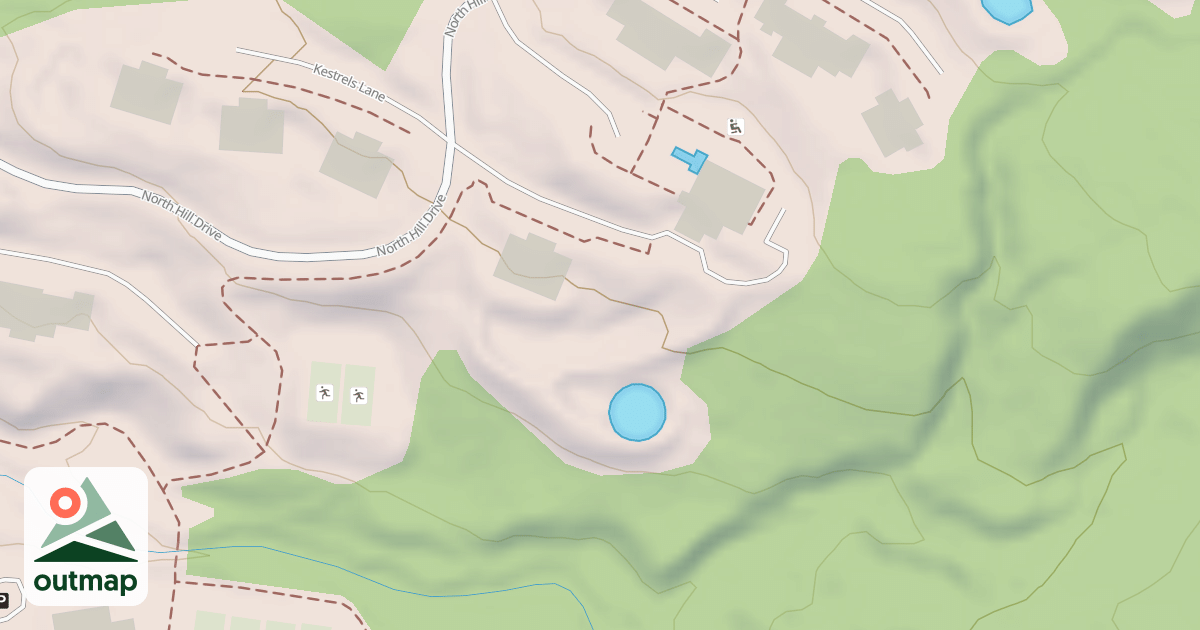Map of North Hill Tubing/Sliding Hill