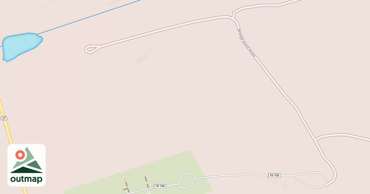 Map of BRIDGE POND