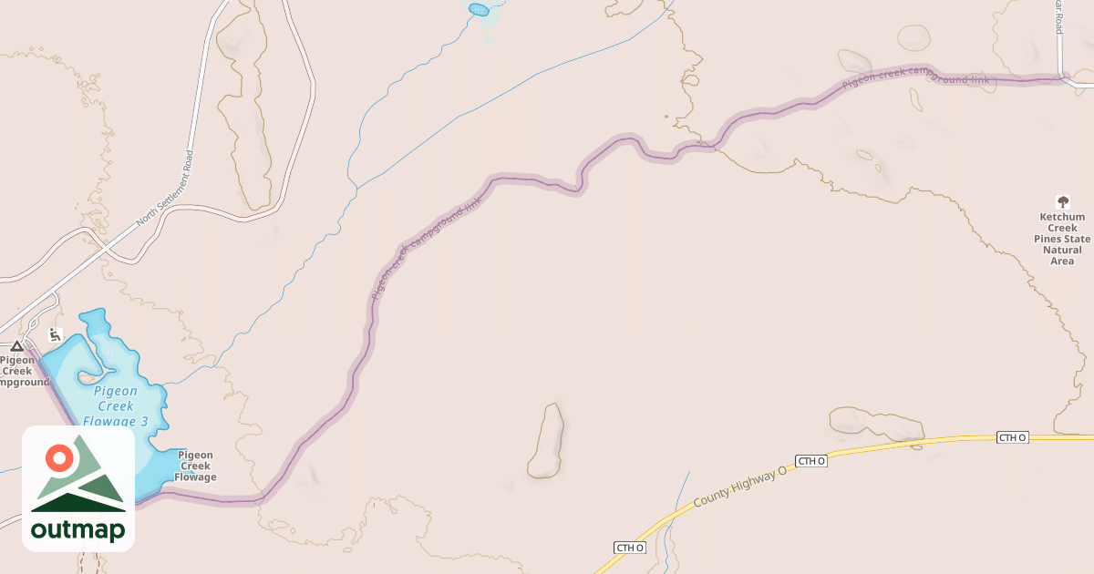 Map of Pigeon creek campground link