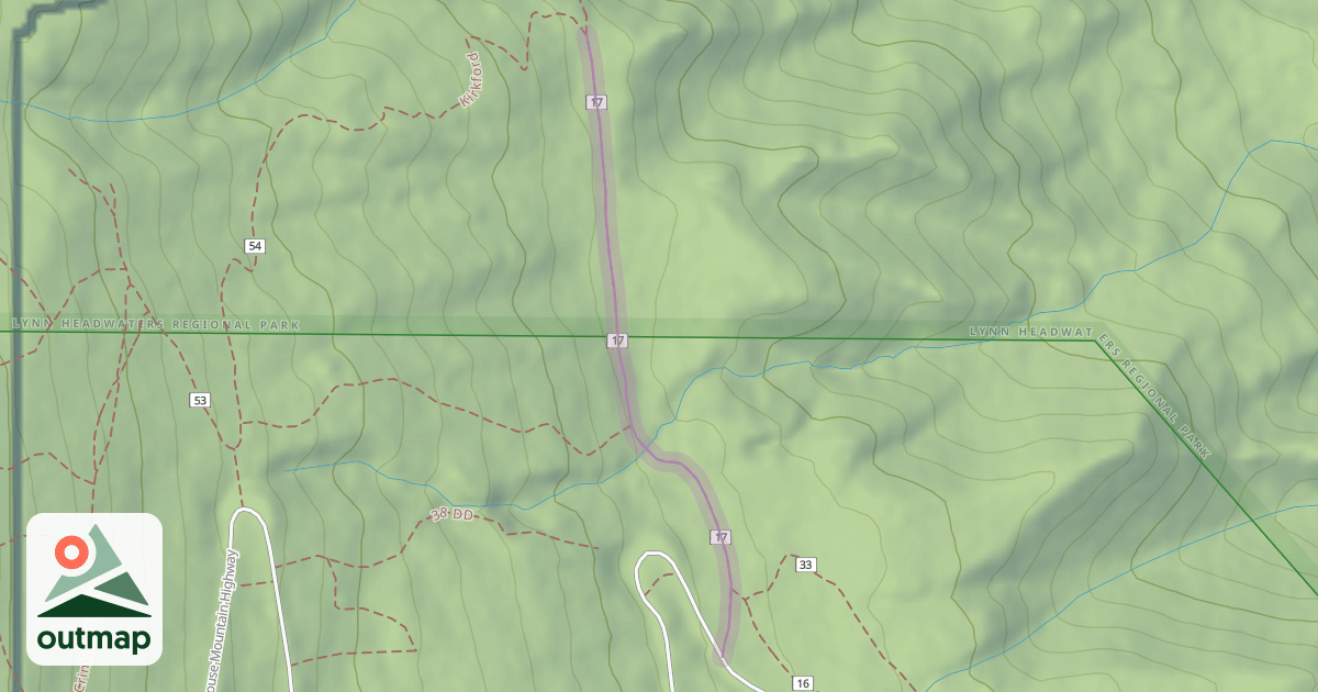 Map of Cedar Tree Trail