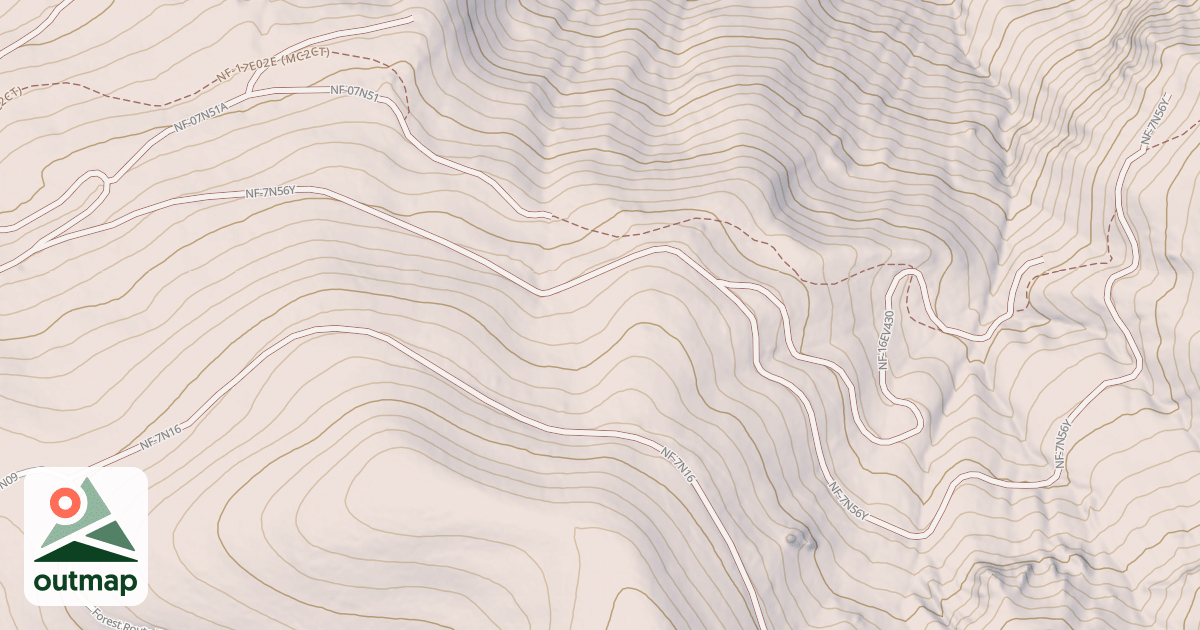 Map of USFS Motor Vehicle Use Map Roads {131A2FA4-A47D-4CA7-97BE-37BAF485739C}