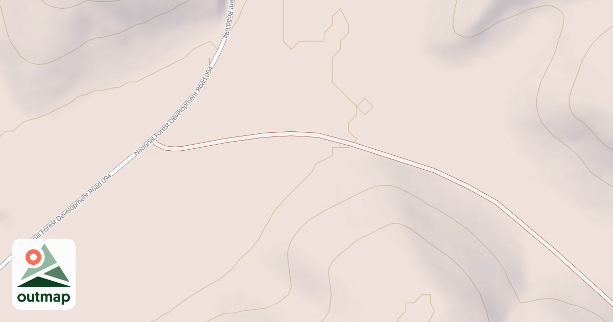Map of SNOW CREEK BUTTE SPUR 5