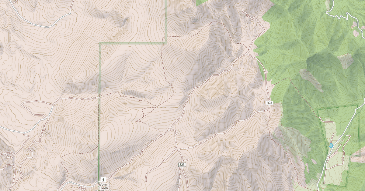 Map preview of WORM CREEK