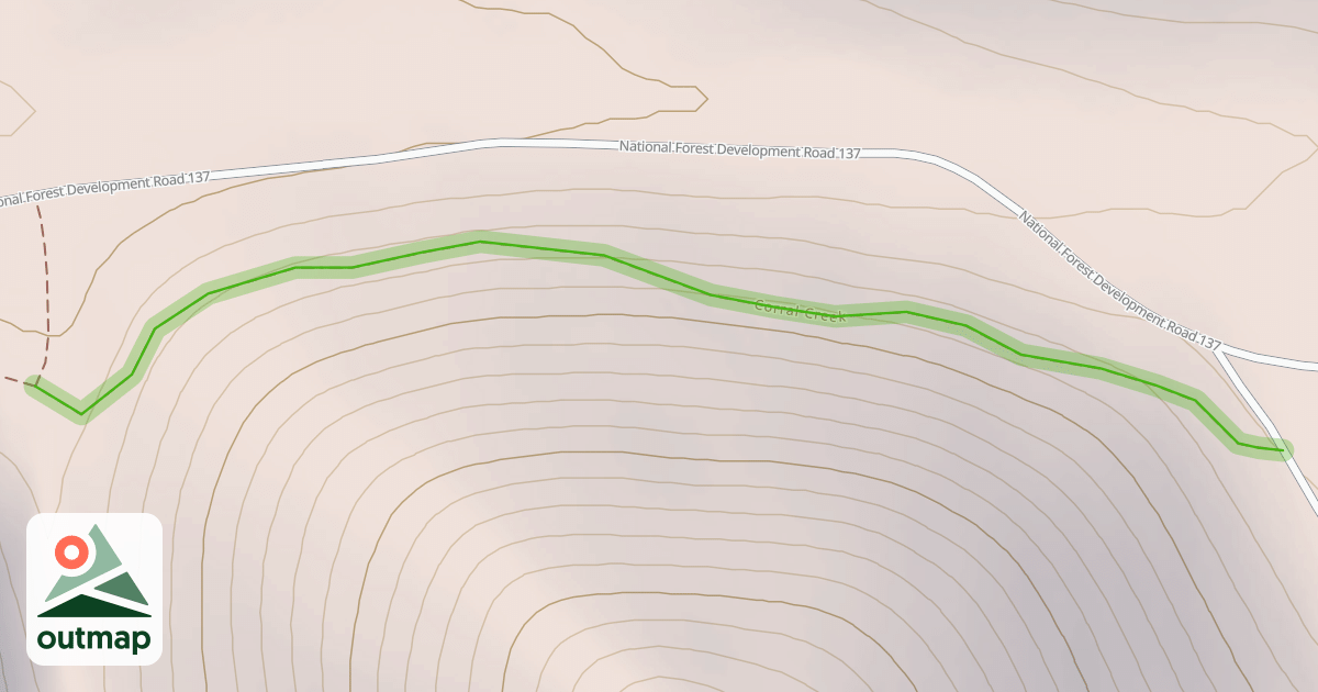 Map of Corral Creek
