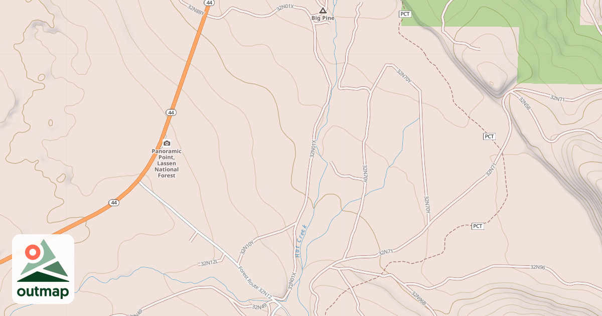 Map of BIG PINE LOOP