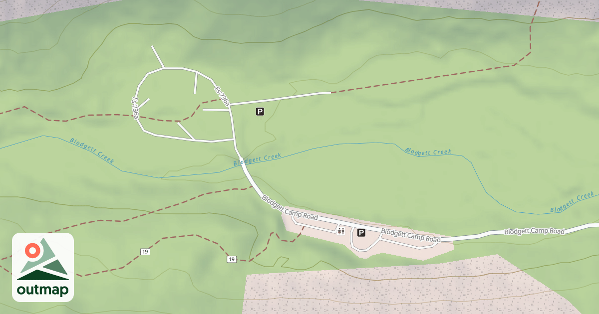 Map of (FDR) BLODGETT CREEK CAMP