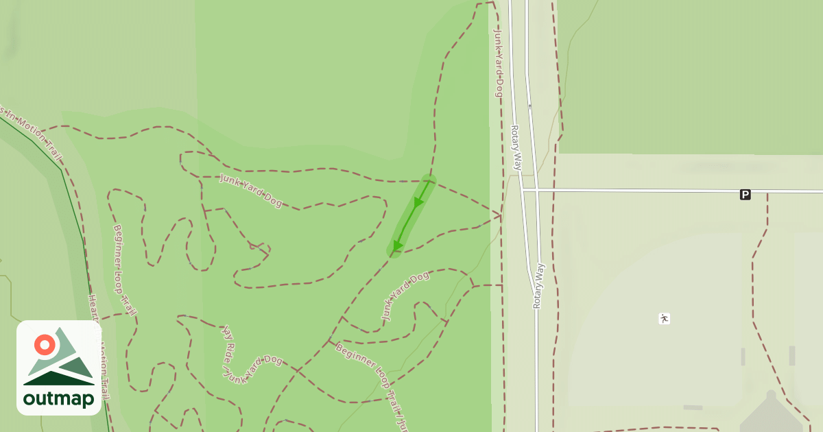 Map of Beginner Loop Trail
