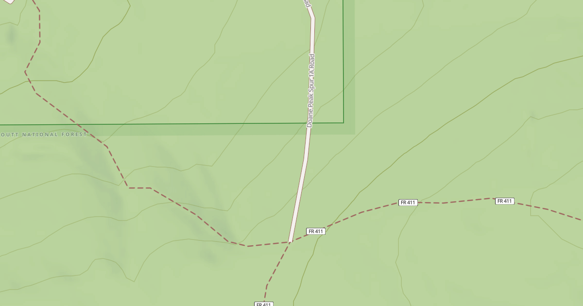 Map preview of DOANE PEAK SPUR 1A