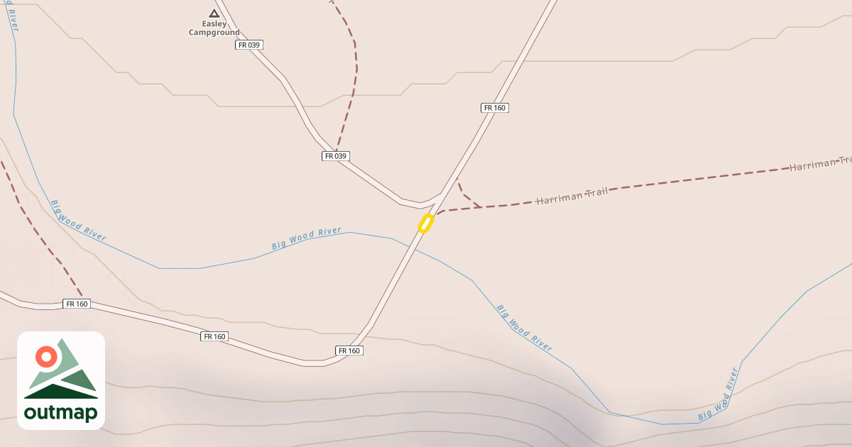 Map of Easley Hot Springs Road