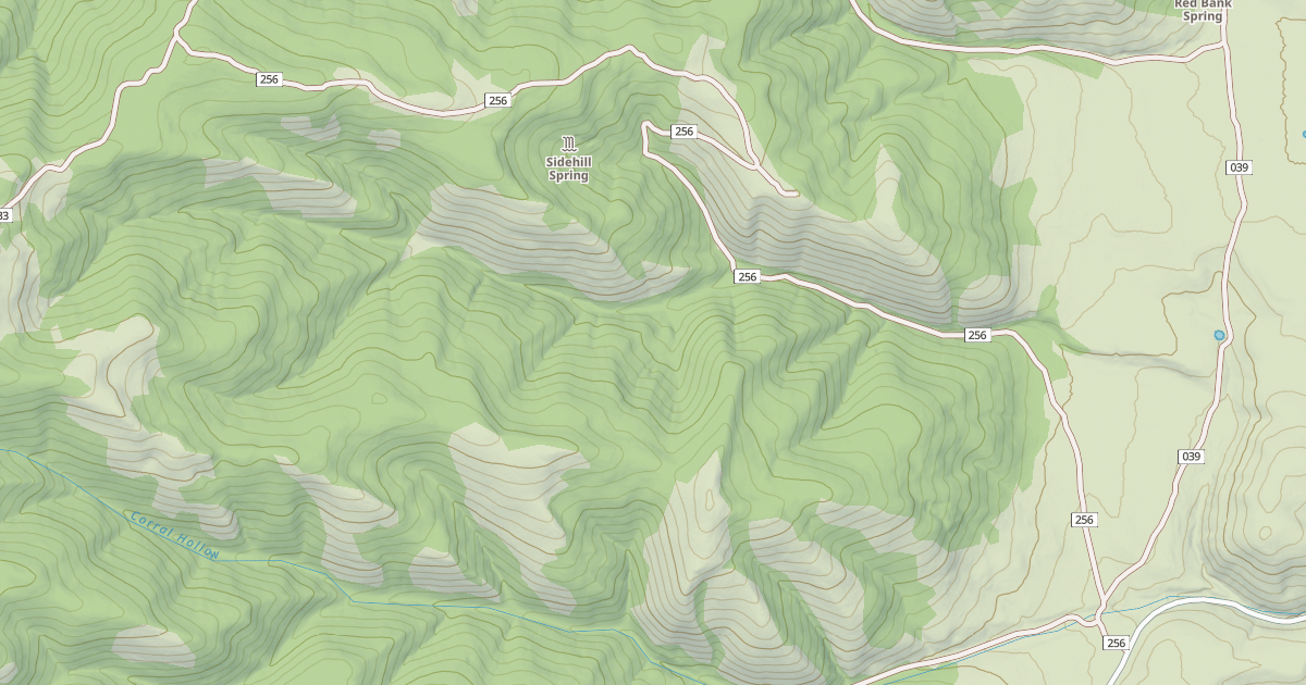 Map preview of SIDE HILL SPRINGS
