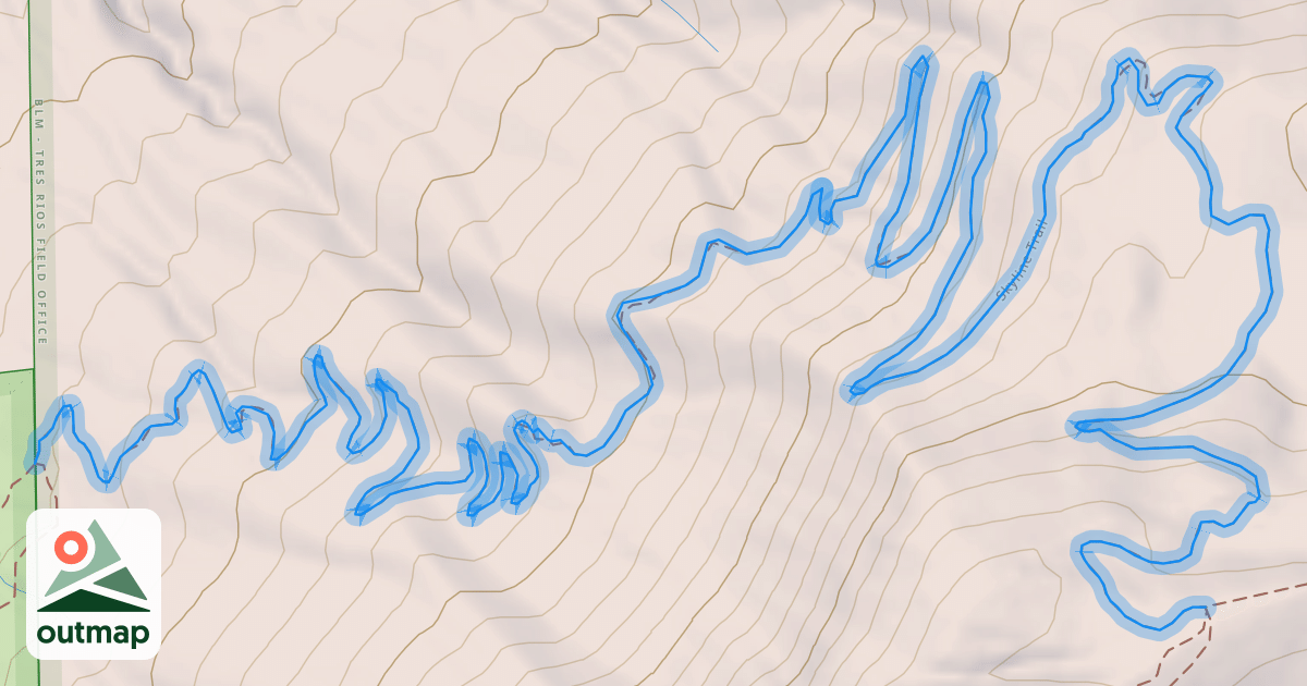 Map of Skyline Trail