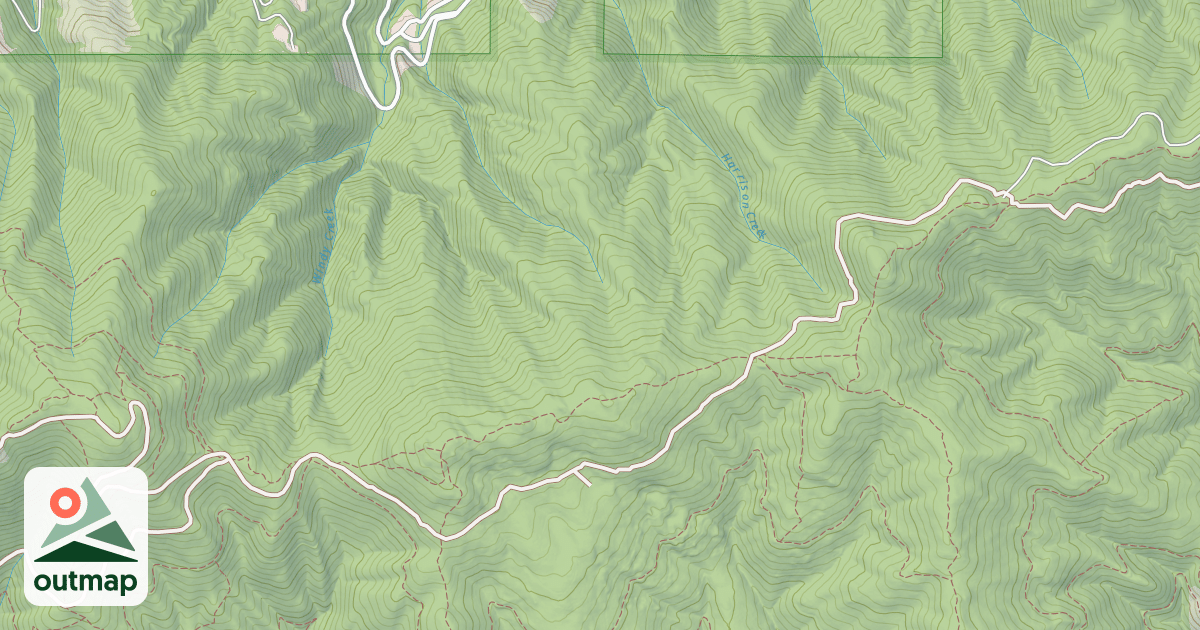 Map of USFS Motor Vehicle Use Map Trails 9958