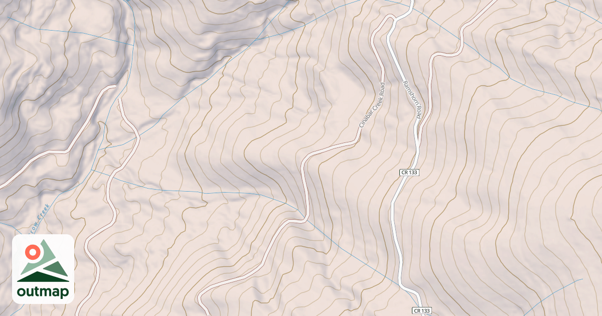 Map of CINABAR CREEK