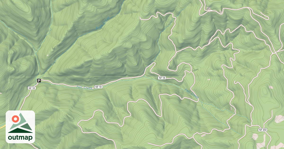 Map of FALL CREEK