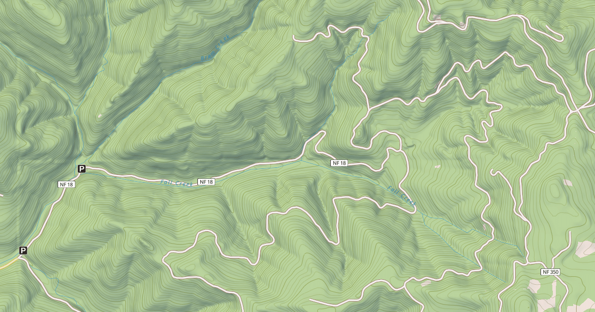 Map preview of FALL CREEK