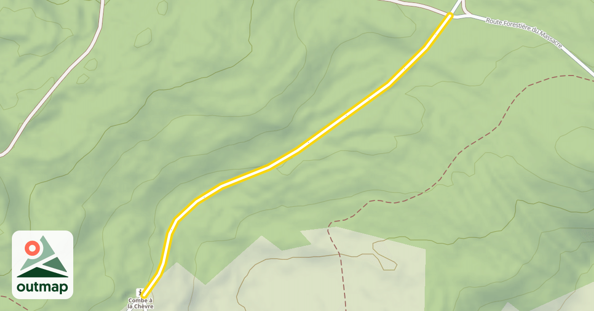 Map of Route Forestière des Forêts Monts