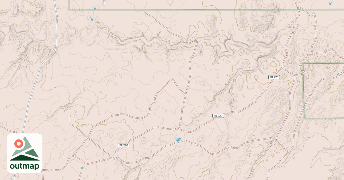 Map of USFS National Forest System Roads {2FBC449C-DF05-4E20-B7F3-47B77CA87C56}
