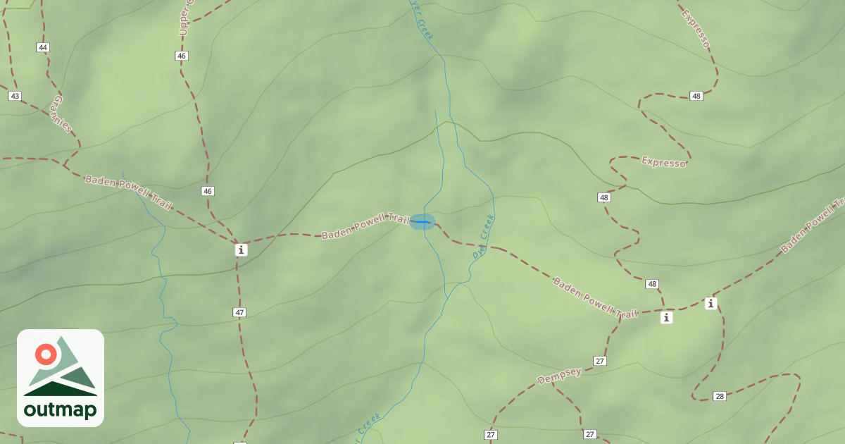 Map of Baden Powell Trail