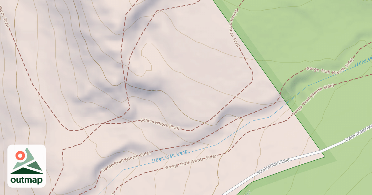 Map of Schemerhorn Trail