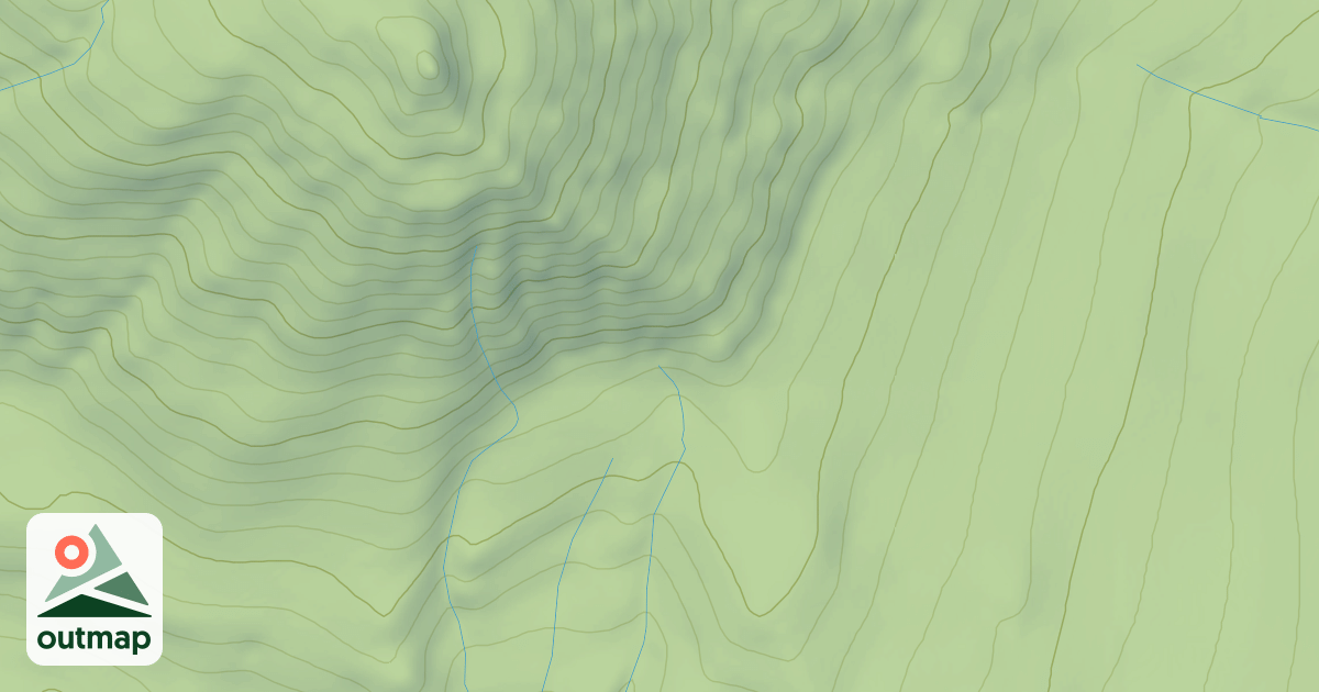 Map of East Green Mountain
