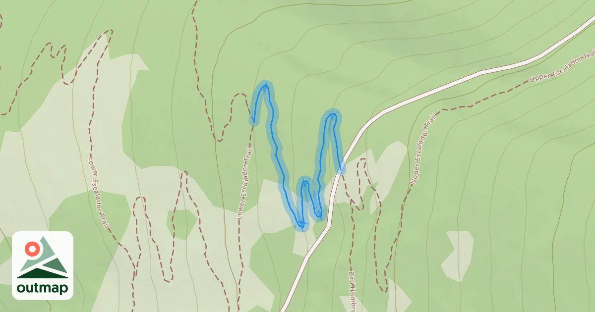 Map of Lower Escalador Trail