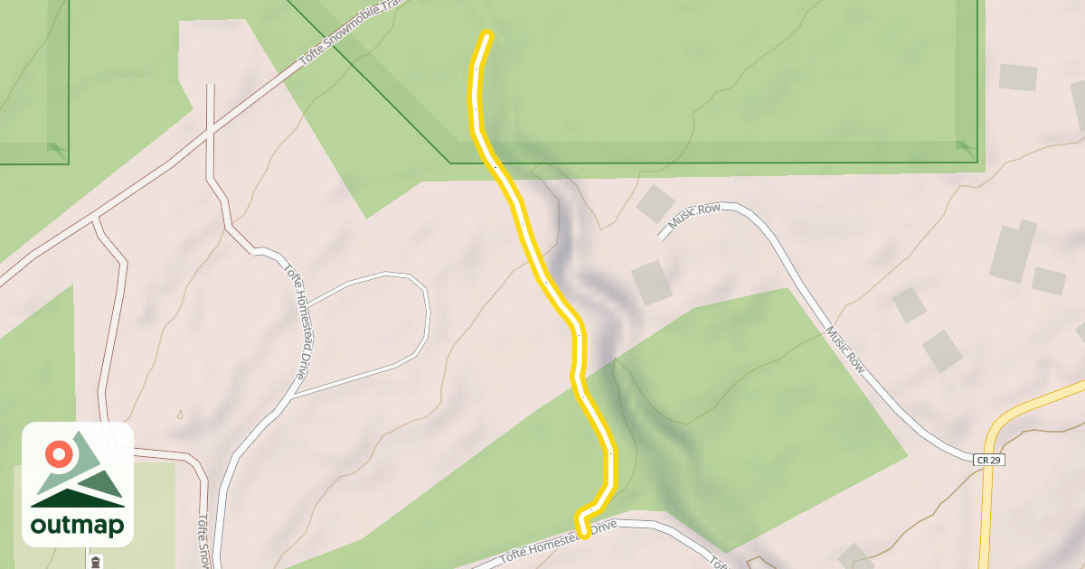 Map of Tofte Trail