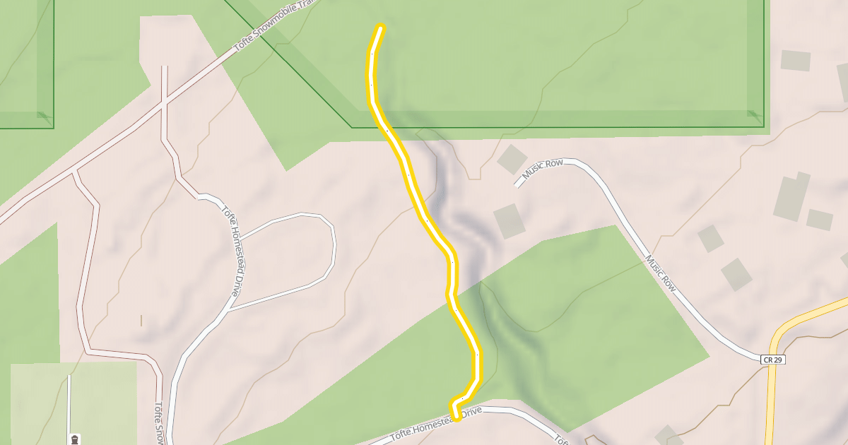 Map preview of Tofte Trail