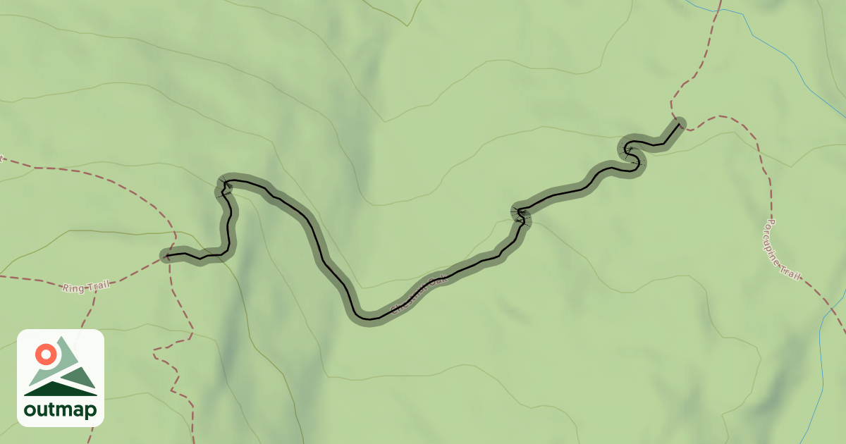 Map of Chestnut Oak