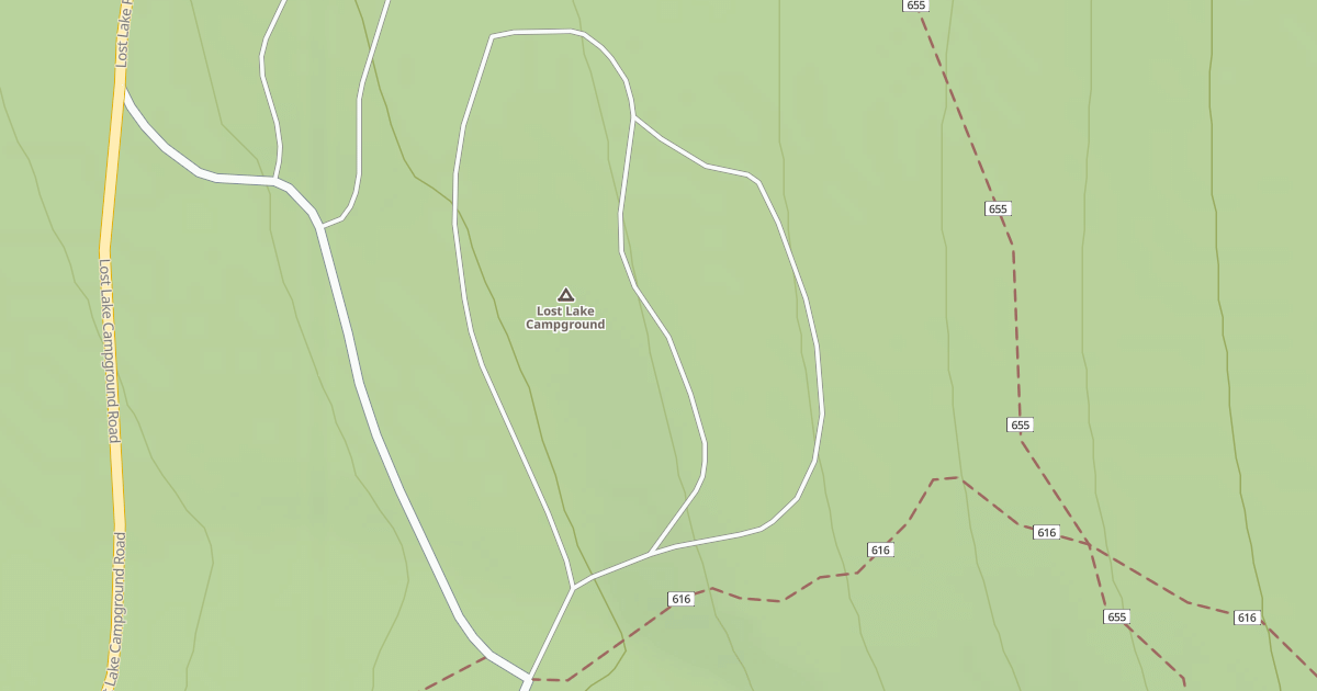 Map preview of LOST LAKE C.G. "B" LOOP
