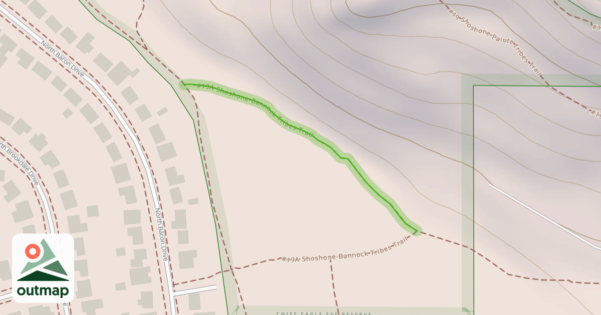 Map of #19A Shoshone-Bannock Tribes Trail