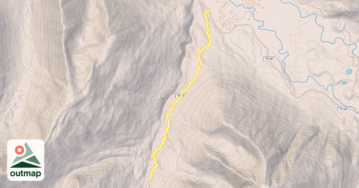 Map of Lynx Creek Trail