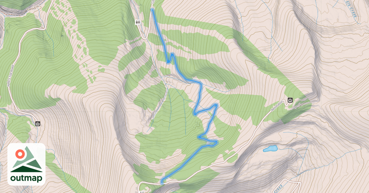 Map of Pete'S Bowl Skiway Road