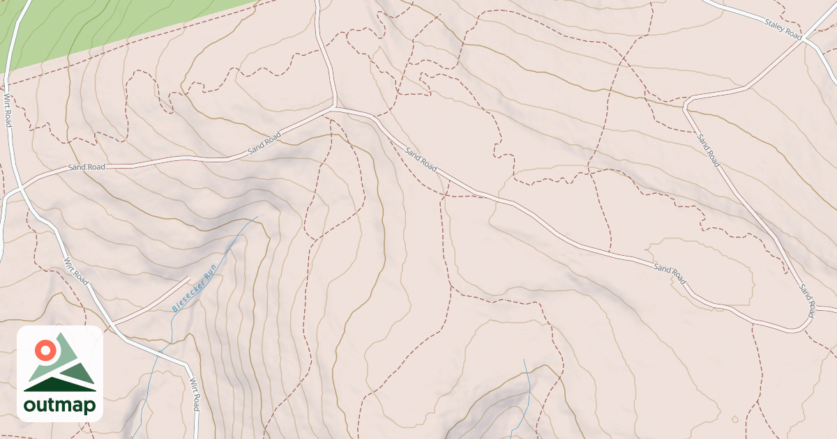 Map of Michaux State Forest – Snowmobile Trail System (Southern)
