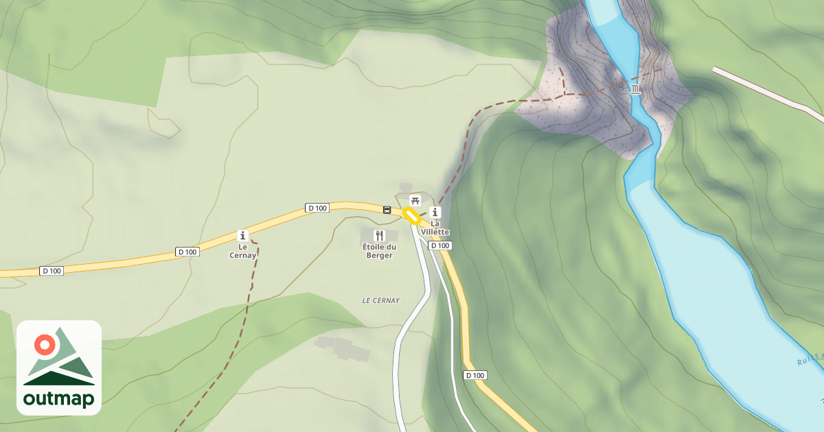 Map of Boucle du Planay