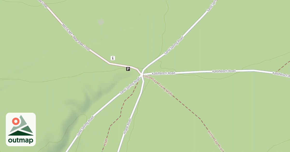 Map of Tiadaghton State Forest Snowmobile Trails