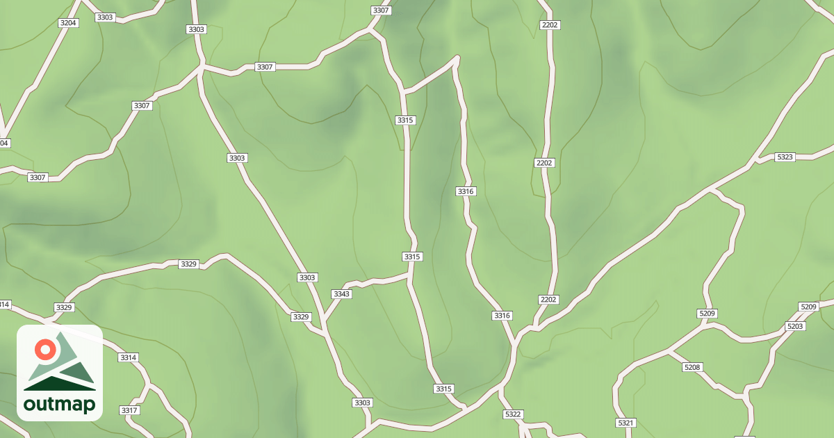 Map of USFS Motor Vehicle Use Map Trails 19015